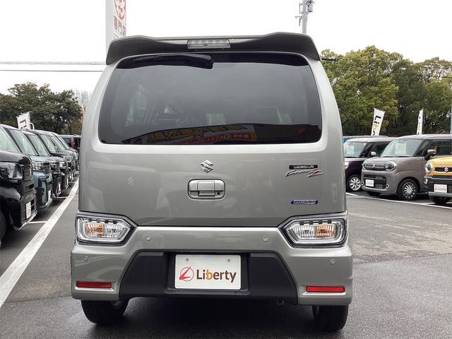 ワゴンＲカスタムＺ ハイブリッドＺＸ　クリアランスソナー　オートクルーズコントロール　レーンアシスト　衝突被害軽減システム　スマートキー　アイドリングストップ　電動格納ミラー　シートヒーター　ベンチシート　ＣＶＴ　ＥＳＣ　アルミホイール（8枚目）