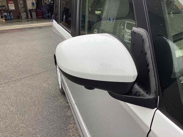 ムーヴキャンバス ストライプスＧ　全周囲カメラ　両側電動スライドドア　ナビ　ＴＶ　クリアランスソナー　衝突被害軽減システム　スマートキー　アイドリングストップ　電動格納ミラー　シートヒーター　ベンチシート　ＣＶＴ　ＥＳＣ（18枚目）