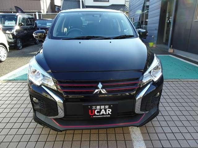 ミラージュ １．２Ｇ　メモリーナビ　前後ドライブレコーダー　ＥＴＣ　スポーティーパッケージ　衝突被害軽減ブレーキ　リヤビューカメラ　スマートキー　フルセグ対応（4枚目）