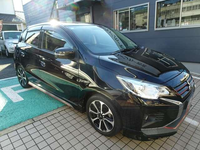 ミラージュ １．２Ｇ　メモリーナビ　前後ドライブレコーダー　ＥＴＣ　スポーティーパッケージ　衝突被害軽減ブレーキ　リヤビューカメラ　スマートキー　フルセグ対応（5枚目）