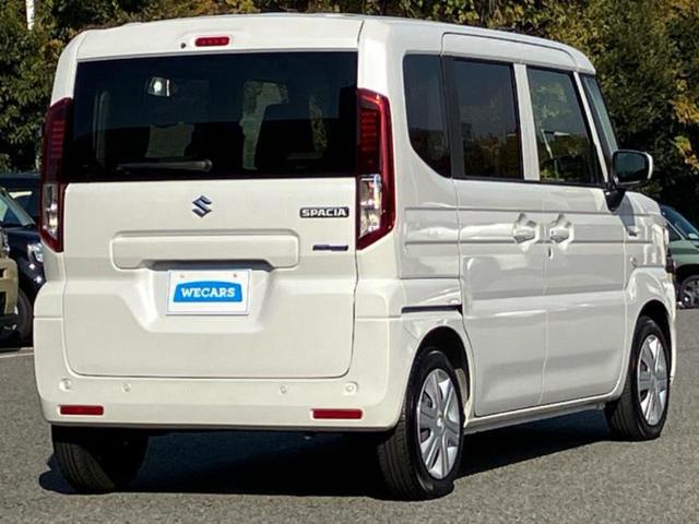 スペーシア ハイブリッドＧ　保証書／セーフティサポート（スズキ）／車線逸脱防止支援システム／ヘッドランプ　ＬＥＤ／ＥＢＤ付ＡＢＳ／横滑り防止装置／アイドリングストップ／禁煙車／エアバッグ　運転席／エアバッグ　助手席　盗難防止装置（3枚目）