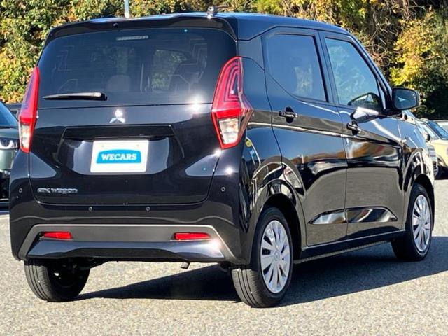 ｅＫワゴン Ｍ　保証書／イーアシスト（ミツビシ）／シートヒーター　前席／車線逸脱防止支援システム／ＵＳＢジャック／ＥＢＤ付ＡＢＳ／アイドリングストップ／エアバッグ　運転席／エアバッグ　助手席／エアバッグ　サイド（3枚目）