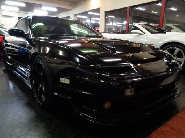１８０ＳＸ タイプＩＩＩ　後期仕様フルエアロワイドボディＳＲ２０ＤＥＴエンジン純正５ＭＴ社外タービンＥＸマニマフラーエアクリＴＥＩＮ車高調インターＣブレンボキャリパーＨＫＳＥＶＣ社外ＣＰＵ５穴ハブＶＯＬＫアルミエアロボンネット（2枚目）