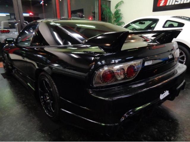 １８０ＳＸ タイプＩＩＩ　後期仕様フルエアロワイドボディＳＲ２０ＤＥＴエンジン純正５ＭＴ社外タービンＥＸマニマフラーエアクリＴＥＩＮ車高調インターＣブレンボキャリパーＨＫＳＥＶＣ社外ＣＰＵ５穴ハブＶＯＬＫアルミエアロボンネット（4枚目）
