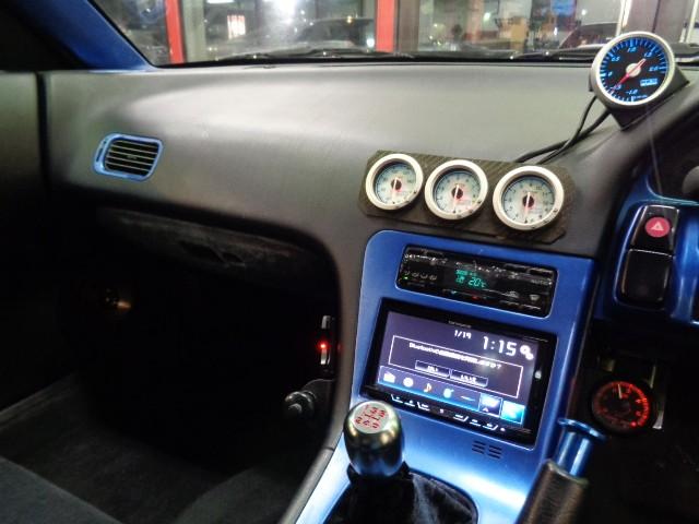 １８０ＳＸ タイプＩＩＩ　後期仕様フルエアロワイドボディＳＲ２０ＤＥＴエンジン純正５ＭＴ社外タービンＥＸマニマフラーエアクリＴＥＩＮ車高調インターＣブレンボキャリパーＨＫＳＥＶＣ社外ＣＰＵ５穴ハブＶＯＬＫアルミエアロボンネット（25枚目）