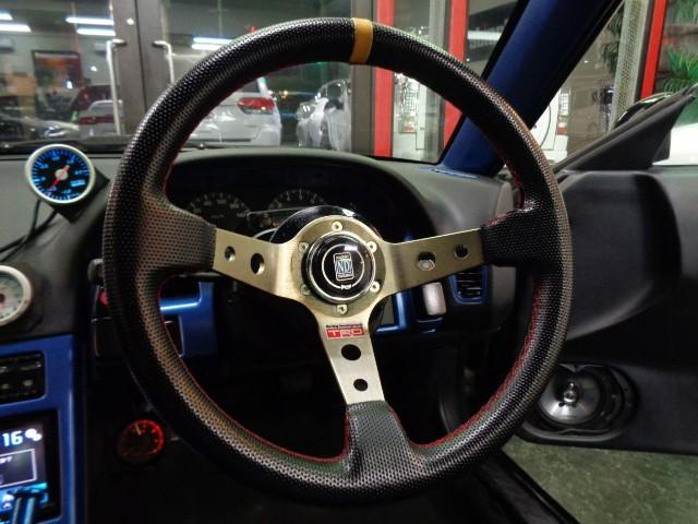 １８０ＳＸ タイプＩＩＩ　後期仕様フルエアロワイドボディＳＲ２０ＤＥＴエンジン純正５ＭＴ社外タービンＥＸマニマフラーエアクリＴＥＩＮ車高調インターＣブレンボキャリパーＨＫＳＥＶＣ社外ＣＰＵ５穴ハブＶＯＬＫアルミエアロボンネット（27枚目）