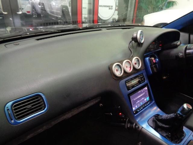 １８０ＳＸ タイプＩＩＩ　後期仕様フルエアロワイドボディＳＲ２０ＤＥＴエンジン純正５ＭＴ社外タービンＥＸマニマフラーエアクリＴＥＩＮ車高調インターＣブレンボキャリパーＨＫＳＥＶＣ社外ＣＰＵ５穴ハブＶＯＬＫアルミエアロボンネット（29枚目）