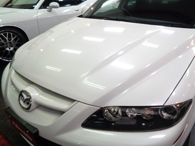 マツダスピードアテンザ ベースグレード スノーフレークホワイトパールカラーMAZDASPEED専用エアロMZR2.3DISIターボエンジン6MTミッション専用2本出しマフラートルクスプリット4WD18インチアルミHIDライトスマートキー(5枚目)