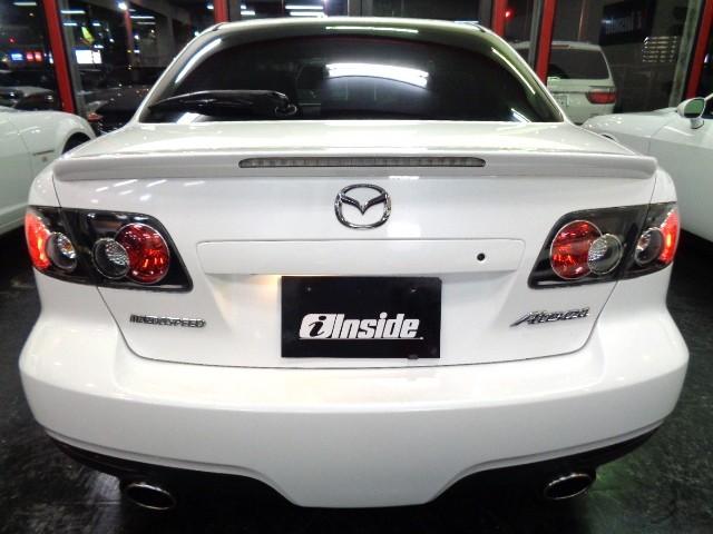 マツダスピードアテンザ ベースグレード スノーフレークホワイトパールカラーMAZDASPEED専用エアロMZR2.3DISIターボエンジン6MTミッション専用2本出しマフラートルクスプリット4WD18インチアルミHIDライトスマートキー(10枚目)