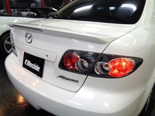 マツダスピードアテンザ ベースグレード スノーフレークホワイトパールカラーMAZDASPEED専用エアロMZR2.3DISIターボエンジン6MTミッション専用2本出しマフラートルクスプリット4WD18インチアルミHIDライトスマートキー(12枚目)