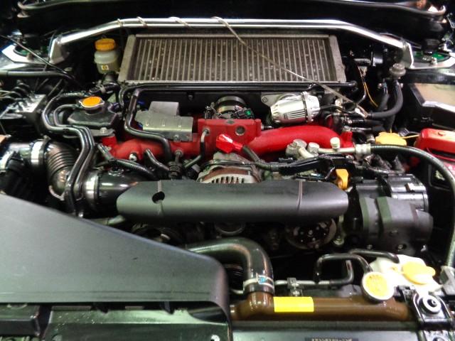 インプレッサ ＷＲＸ　ＳＴｉ　オブシディアンブラックＰカラーＳＴＩエアロＷＪ２０ＢＯＸＥＲターボエンジン６ＭＴ４ＷＤＧＰスポーツマフラーブローオフＴＥＩＮ車高調ＤＣデフコンＳＴＩキャリパーＳＴＩアルミＭＯＭＯステアＳＴＩシート（39枚目）