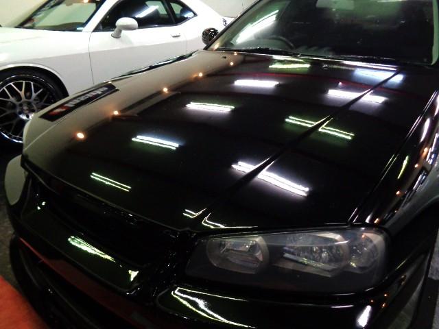 スカイライン 25GT-Xターボ ブラックカラーフルエアロRB25DETターボNEO6エンジン5MTミッションデュアルマフラーBLITZエアクリインターC車高調プロフェックKOYOラジエター対向キャリパーSSR19アルミTベルト交換済(5枚目)