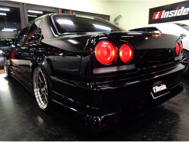 スカイライン 25GT-Xターボ ブラックカラーフルエアロRB25DETターボNEO6エンジン5MTミッションデュアルマフラーBLITZエアクリインターC車高調プロフェックKOYOラジエター対向キャリパーSSR19アルミTベルト交換済(10枚目)