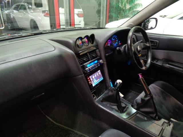 スカイライン 25GT-Xターボ ブラックカラーフルエアロRB25DETターボNEO6エンジン5MTミッションデュアルマフラーBLITZエアクリインターC車高調プロフェックKOYOラジエター対向キャリパーSSR19アルミTベルト交換済(23枚目)