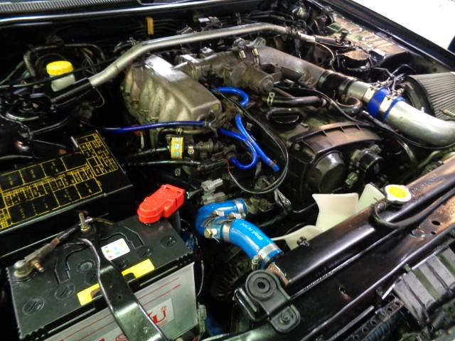 スカイライン 25GT-Xターボ ブラックカラーフルエアロRB25DETターボNEO6エンジン5MTミッションデュアルマフラーBLITZエアクリインターC車高調プロフェックKOYOラジエター対向キャリパーSSR19アルミTベルト交換済(37枚目)