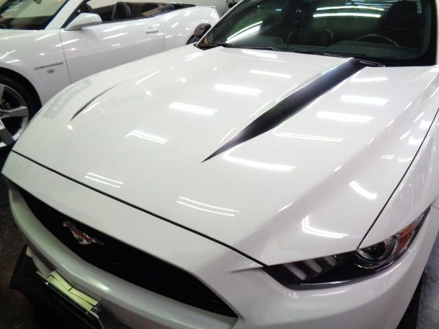 マスタング ５０イヤーズ　エディション　３５０台限定車２．３ＥＣＯＢＯＯＳＴターボ６速パドルＳステンマフラー車高調ＦブレンボＦＯＲＧＩＡＲＴ２０アルミ黒革インテリアディスプレイオーディオＳＨＡＫＥＲスピーカーパワーシートヒーターエアコン（5枚目）