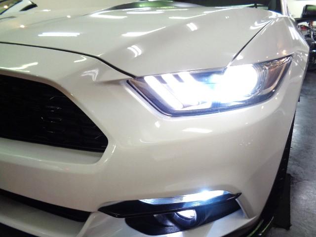 マスタング ５０イヤーズ　エディション　３５０台限定車２．３ＥＣＯＢＯＯＳＴターボ６速パドルＳステンマフラー車高調ＦブレンボＦＯＲＧＩＡＲＴ２０アルミ黒革インテリアディスプレイオーディオＳＨＡＫＥＲスピーカーパワーシートヒーターエアコン（10枚目）