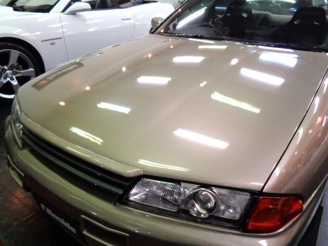 スカイライン ＧＴＳ－ｔタイプＭ　Ｒ３２ＧＴＲ仕様フルエアロシリカブレスカラーＲＢ２５ＤＥＴターボＮＥＯ６エンジン公認５ＭＴマフラーＨＫＳエアクリ車高調ラジエター対向キャリパー追加メーターＷＯＲＫアルミレカロシートイタルボランテステア（5枚目）