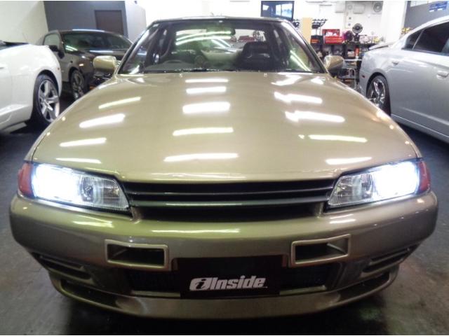 スカイライン ＧＴＳ－ｔタイプＭ　Ｒ３２ＧＴＲ仕様フルエアロシリカブレスカラーＲＢ２５ＤＥＴターボＮＥＯ６エンジン公認５ＭＴマフラーＨＫＳエアクリ車高調ラジエター対向キャリパー追加メーターＷＯＲＫアルミレカロシートイタルボランテステア（9枚目）