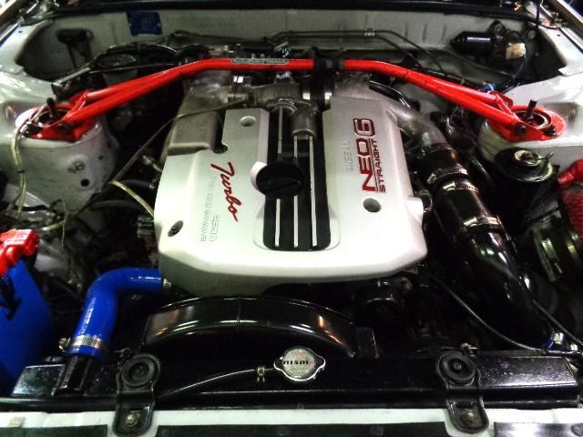 スカイライン ＧＴＳ－ｔタイプＭ　Ｒ３２ＧＴＲ仕様フルエアロシリカブレスカラーＲＢ２５ＤＥＴターボＮＥＯ６エンジン公認５ＭＴマフラーＨＫＳエアクリ車高調ラジエター対向キャリパー追加メーターＷＯＲＫアルミレカロシートイタルボランテステア（36枚目）