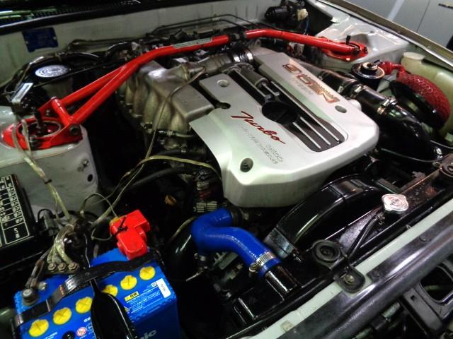 スカイライン ＧＴＳ－ｔタイプＭ　Ｒ３２ＧＴＲ仕様フルエアロシリカブレスカラーＲＢ２５ＤＥＴターボＮＥＯ６エンジン公認５ＭＴマフラーＨＫＳエアクリ車高調ラジエター対向キャリパー追加メーターＷＯＲＫアルミレカロシートイタルボランテステア（38枚目）