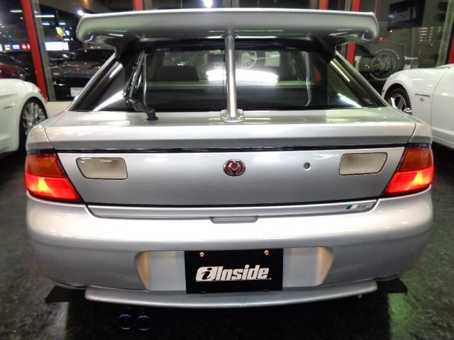 ランティス タイプG 最終型シルバーストーンMカラーハッチバックボディMAZDASPEED大型リアスポBP-ZE型エンジン純正5MT2本出しマフラー車高調レカロシート大型FOGライトレーシングハートアルミ走行5万km台(11枚目)