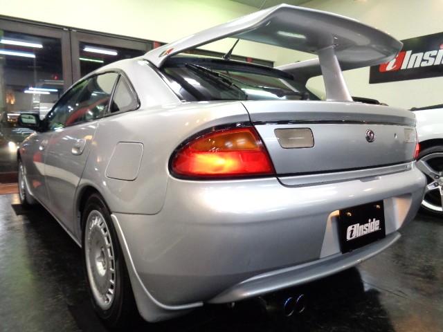 ランティス タイプG 最終型シルバーストーンMカラーハッチバックボディMAZDASPEED大型リアスポBP-ZE型エンジン純正5MT2本出しマフラー車高調レカロシート大型FOGライトレーシングハートアルミ走行5万km台(12枚目)