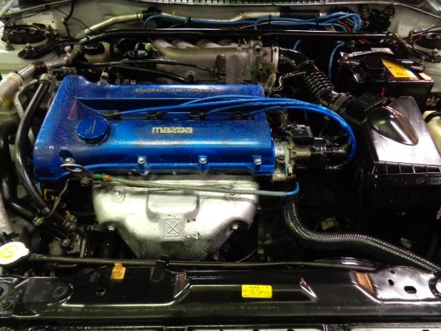 ランティス タイプG 最終型シルバーストーンMカラーハッチバックボディMAZDASPEED大型リアスポBP-ZE型エンジン純正5MT2本出しマフラー車高調レカロシート大型FOGライトレーシングハートアルミ走行5万km台(40枚目)