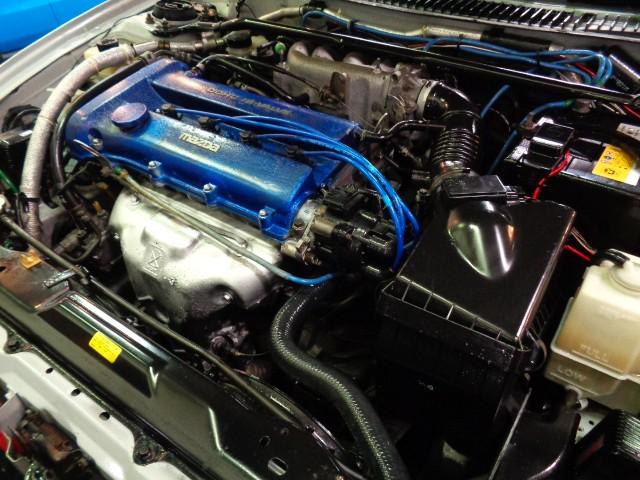 ランティス タイプG 最終型シルバーストーンMカラーハッチバックボディMAZDASPEED大型リアスポBP-ZE型エンジン純正5MT2本出しマフラー車高調レカロシート大型FOGライトレーシングハートアルミ走行5万km台(41枚目)