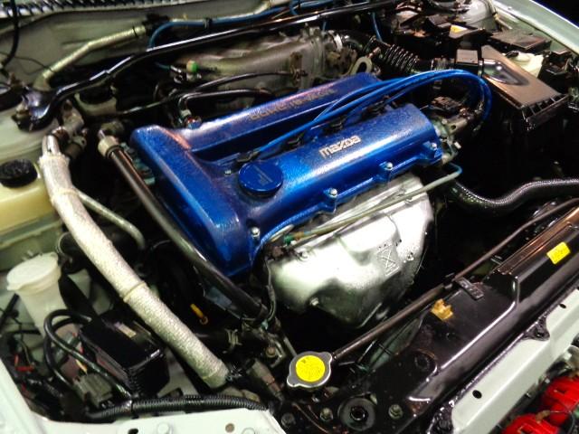 ランティス タイプG 最終型シルバーストーンMカラーハッチバックボディMAZDASPEED大型リアスポBP-ZE型エンジン純正5MT2本出しマフラー車高調レカロシート大型FOGライトレーシングハートアルミ走行5万km台(42枚目)