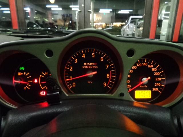 フェアレディZ バージョンニスモ NISMOエアロN1ロングノーズVQ35HRエンジン313PS6MTニスモマフラー車高調ブレンボキャリパーRAYSアルミエアロボンネットニスモ260kmメータ黒革シートVeilsideリアスポナビTV(31枚目)