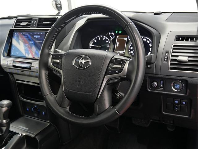 ランドクルーザープラド ＴＸ　Ｌパッケージ　マットブラックエディション　革シート　サンルーフ　４ＷＤ　フルセグ　メモリーナビ　ＤＶＤ再生　ミュージックプレイヤー接続可　バックカメラ　衝突被害軽減システム　ＥＴＣ　ドラレコ　ＬＥＤヘッドランプ　乗車定員７人　３列シート（6枚目）