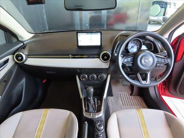 ＭＡＺＤＡ２ １．５　１５Ｓ　サンリット　シトラス　ワンオーナー・禁煙車・白生地シート＆専用フロアマット・ナビ・ＥＴＣ・全方位カメラ・ドライブレコーダー・ＬＥＤヘッドライト・衝突軽減ブレーキ・誤発進抑制制御・レーダークルーズ・車線逸脱警報（5枚目）