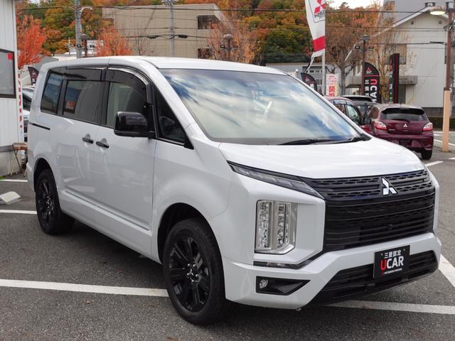 デリカD:5 ブラックエディション 左電動サイドステップレス 11型ナビ マルアラ 後側方車両検知 衝突被害軽減ブレーキ レーダークルーズ ETC ドラレコ レンタアップ(5枚目)