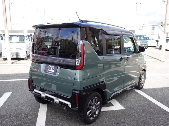 デリカミニ T プレミアム ケンウッド製9型メモリーナビ ルーフレール ETC2.0車載器 リヤサーキュレーター サイドデカール シートヒーター ハンドルヒーター(7枚目)