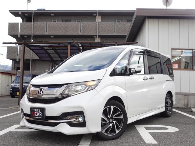 ステップワゴンスパーダ スパーダクールスピリット　アドバンスパッケージβ　純正９型メモリーナビ　後席フリップダウンモニター　ナビ連動フロントドライブレコーダー　ビルトインＥＴＣ車載器　両側電動スライドドア（2枚目）