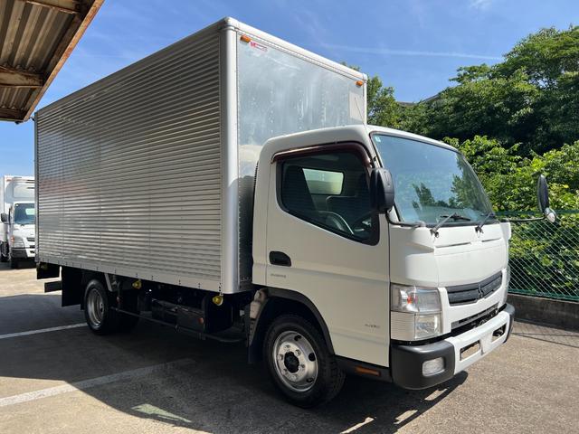 キャンター 　２ｔ　アルミバン　跳ね上げパワーゲート　ワイドロング　２トン　バン　内高２２６ｃｍ　準中型　ラッシング２段　バックモニター　オートマ　ターボ車　ＡＴ　ナビ　ＥＴＣ　積載量３．０００ｋｇ　３ｔ　極東開発（2枚目）