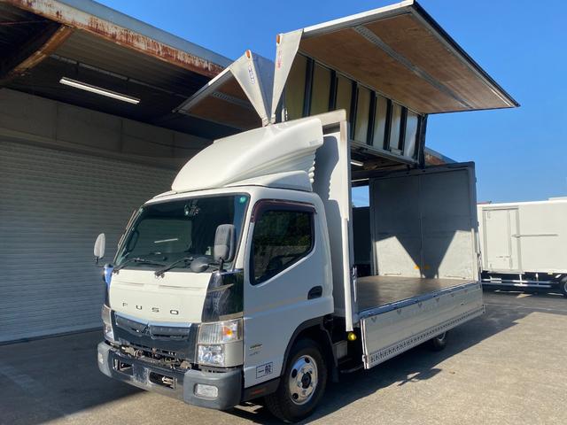 キャンター 　３ｔ　アルミウイング　ウイング　ワイドロング　内高２１４ｃｍ　床木材張り　ラッシング２段　内フック　積載量３．０００ｋｇ　ミッション　ＥＴＣ　バックモニター　ドライブレコーダー　ＣＵＳＴＯＭ　５ＭＴ（20枚目）