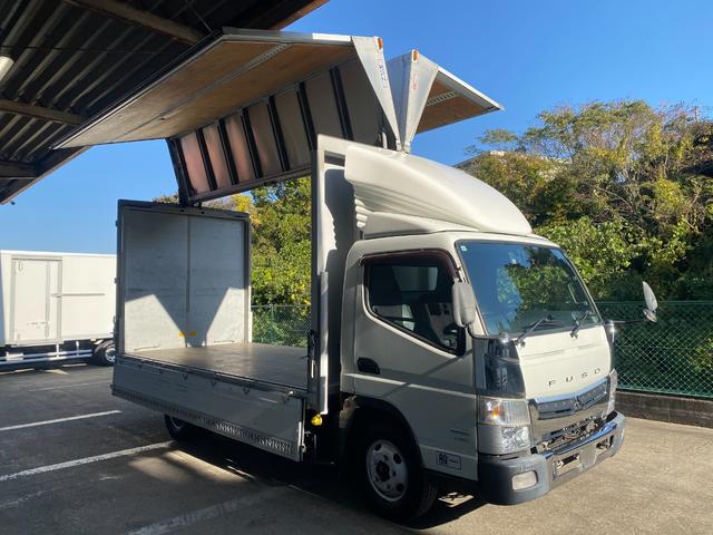 キャンター 　３ｔ　アルミウイング　ウイング　ワイドロング　内高２１４ｃｍ　床木材張り　ラッシング２段　内フック　積載量３．０００ｋｇ　ミッション　ＥＴＣ　バックモニター　ドライブレコーダー　ＣＵＳＴＯＭ　５ＭＴ（21枚目）