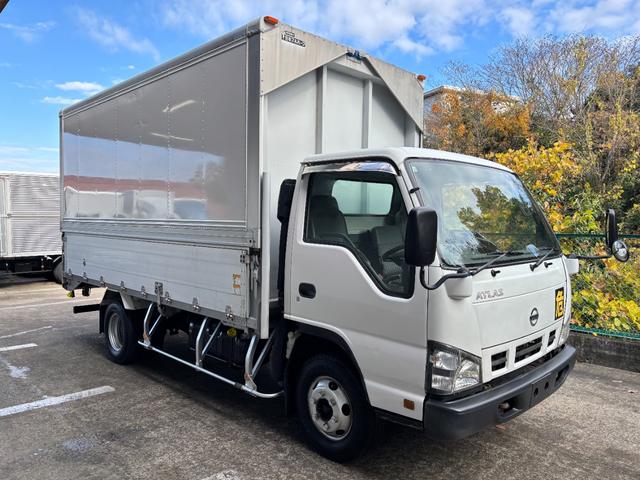 アトラストラック 　２ｔ　アルミウイング　ワイドロング　内高２２２ｃｍ　内フック　ラッシング１段　床木材張り　日本フルハーフ製　セミオートマ　オートマ　ＡＴ　ＥＴＣ　バックモニター　実走行　排ガス浄化作業不要　ウイング（4枚目）