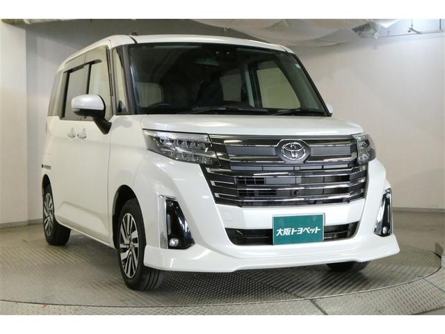 ルーミー カスタムG アイドリング 両側電動SD LEDヘット バックビューモニター 衝突回避ブレーキ フルフラット 地デジ スマートキー メモリナビ クルーズコントロール DVD ETC オートエアコン アルミホイール(3枚目)