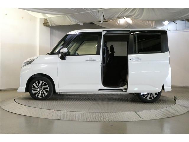 ルーミー カスタムG アイドリング 両側電動SD LEDヘット バックビューモニター 衝突回避ブレーキ フルフラット 地デジ スマートキー メモリナビ クルーズコントロール DVD ETC オートエアコン アルミホイール(5枚目)