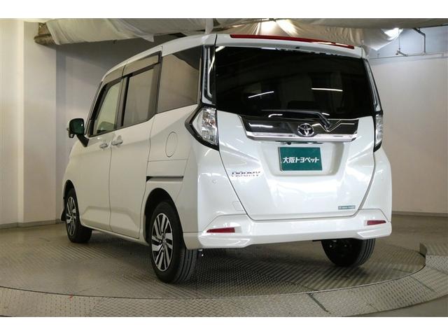 ルーミー カスタムG アイドリング 両側電動SD LEDヘット バックビューモニター 衝突回避ブレーキ フルフラット 地デジ スマートキー メモリナビ クルーズコントロール DVD ETC オートエアコン アルミホイール(7枚目)