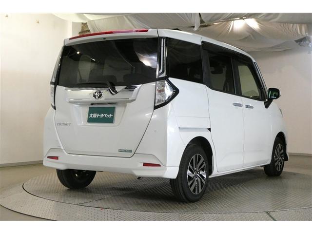 ルーミー カスタムG アイドリング 両側電動SD LEDヘット バックビューモニター 衝突回避ブレーキ フルフラット 地デジ スマートキー メモリナビ クルーズコントロール DVD ETC オートエアコン アルミホイール(9枚目)