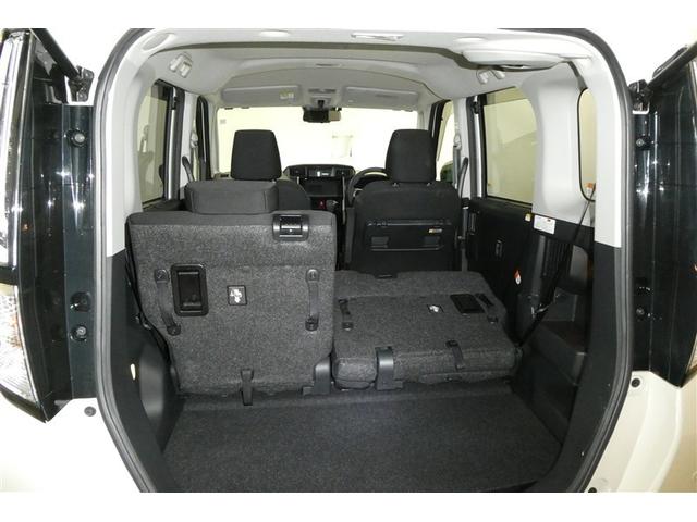 ルーミー カスタムG アイドリング 両側電動SD LEDヘット バックビューモニター 衝突回避ブレーキ フルフラット 地デジ スマートキー メモリナビ クルーズコントロール DVD ETC オートエアコン アルミホイール(17枚目)