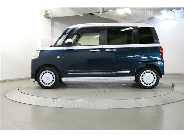 ムーヴキャンバス ストライプスＧターボ　レーダーブレーキ　フルフラット　Ｂカメラ　ＤＶＤ　パワーウィンドゥ　地デジ　左右オートスライド　オートクルーズ　ＥＴＣ車載器　サイドエアバッグ　ＬＥＤヘッドライト　スマートキー　ドラレコ　ベンチシート（4枚目）