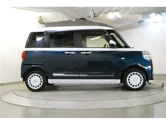 ムーヴキャンバス ストライプスＧターボ　レーダーブレーキ　フルフラット　Ｂカメラ　ＤＶＤ　パワーウィンドゥ　地デジ　左右オートスライド　オートクルーズ　ＥＴＣ車載器　サイドエアバッグ　ＬＥＤヘッドライト　スマートキー　ドラレコ　ベンチシート（6枚目）