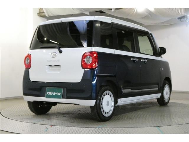 ムーヴキャンバス ストライプスＧターボ　レーダーブレーキ　フルフラット　Ｂカメラ　ＤＶＤ　パワーウィンドゥ　地デジ　左右オートスライド　オートクルーズ　ＥＴＣ車載器　サイドエアバッグ　ＬＥＤヘッドライト　スマートキー　ドラレコ　ベンチシート（9枚目）