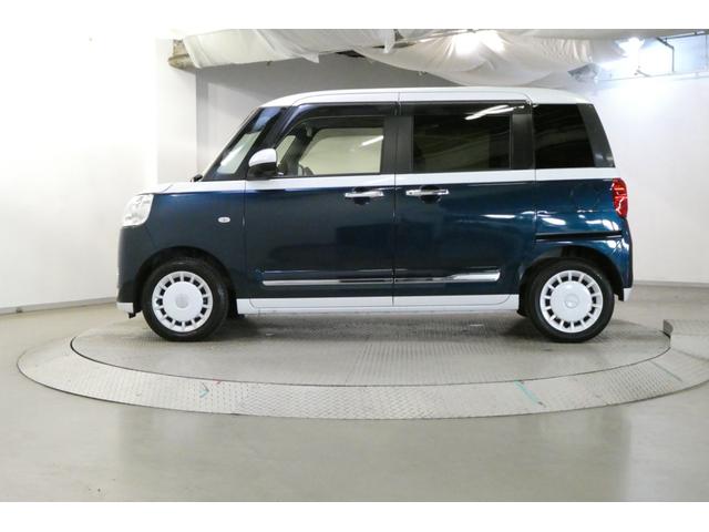 ムーヴキャンバス ストライプスＧターボ　レーダーブレーキ　フルフラット　Ｂカメラ　ＤＶＤ　パワーウィンドゥ　地デジ　左右オートスライド　オートクルーズ　ＥＴＣ車載器　サイドエアバッグ　ＬＥＤヘッドライト　スマートキー　ドラレコ　ベンチシート（56枚目）