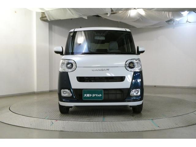 ムーヴキャンバス ストライプスＧターボ　レーダーブレーキ　フルフラット　Ｂカメラ　ＤＶＤ　パワーウィンドゥ　地デジ　左右オートスライド　オートクルーズ　ＥＴＣ車載器　サイドエアバッグ　ＬＥＤヘッドライト　スマートキー　ドラレコ　ベンチシート（58枚目）